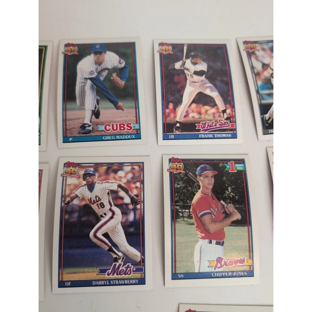 Mixed Lot Of 17 Gradable Baseball Cards 1991 Topps Superstars Nolan Ryan & More!
